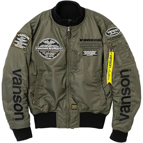 Amazon.co.jp: [バンソン] VSE25102W バイクウェア MA-1 ナイロン